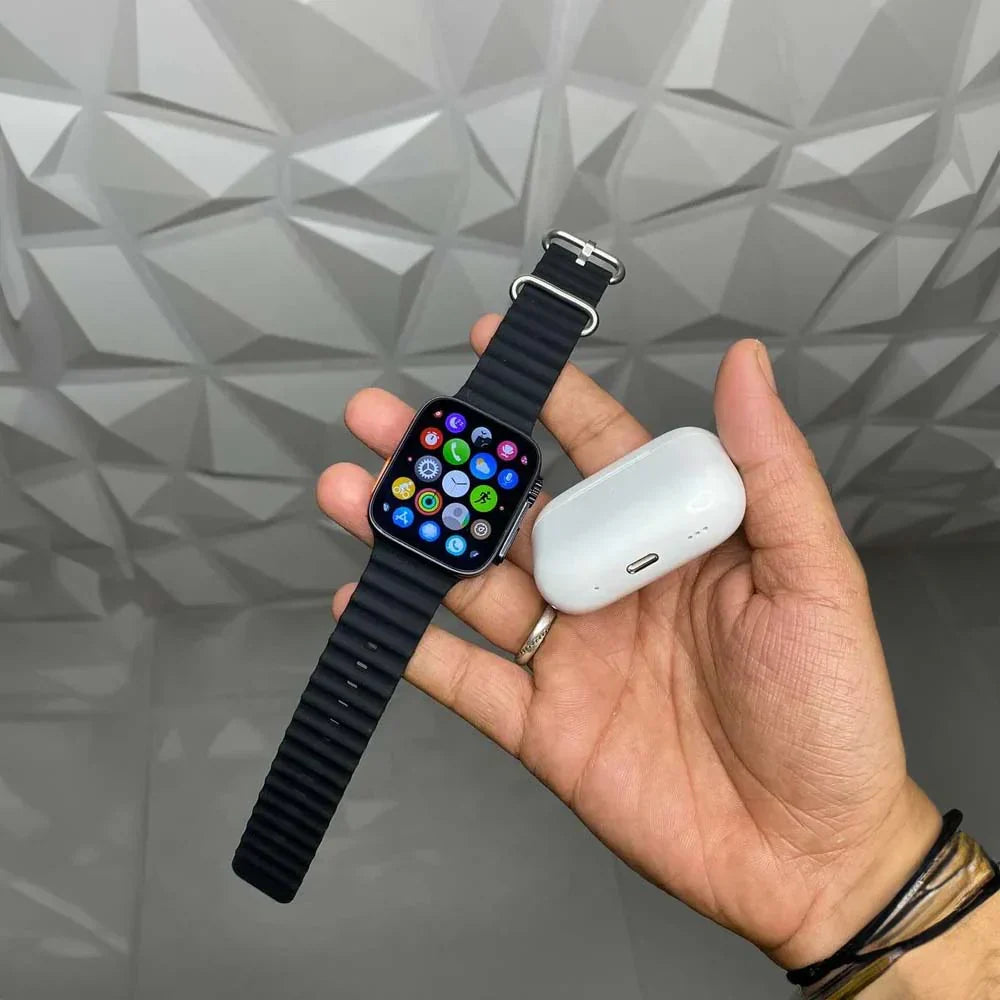 Smartwatch 9 ULTRA + Airpods + 7 Correas de repuesto